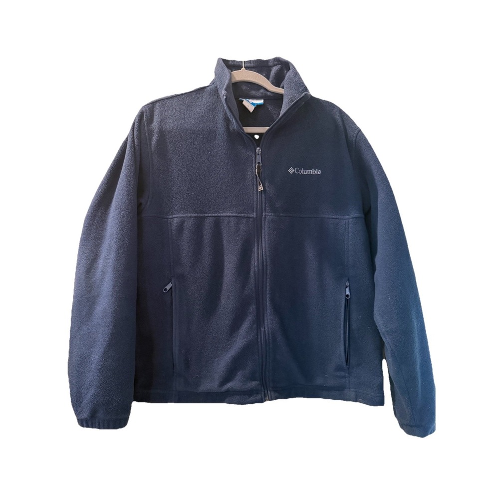 Columbia Sportswear Company Men's Full Zip Jacket Medium Blue Full Zip Pockets